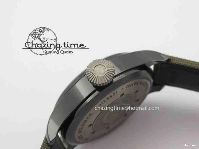 MIROTIME 0313 Big Pilot Real PR 48mm IW501902 Real Ceramic ZF 1:1 Best Edition On Green Nylon Strap A51111 V Durable 7249